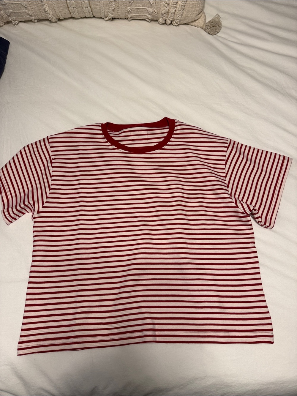 Daily Drills striped ribbed relaxed tee